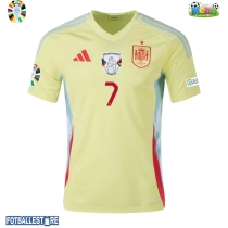 Spania Alvaro Morata #7 Bortedrakt EM 2024 Kortermet